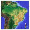 Fsica Mapa Topogrfico Brasil